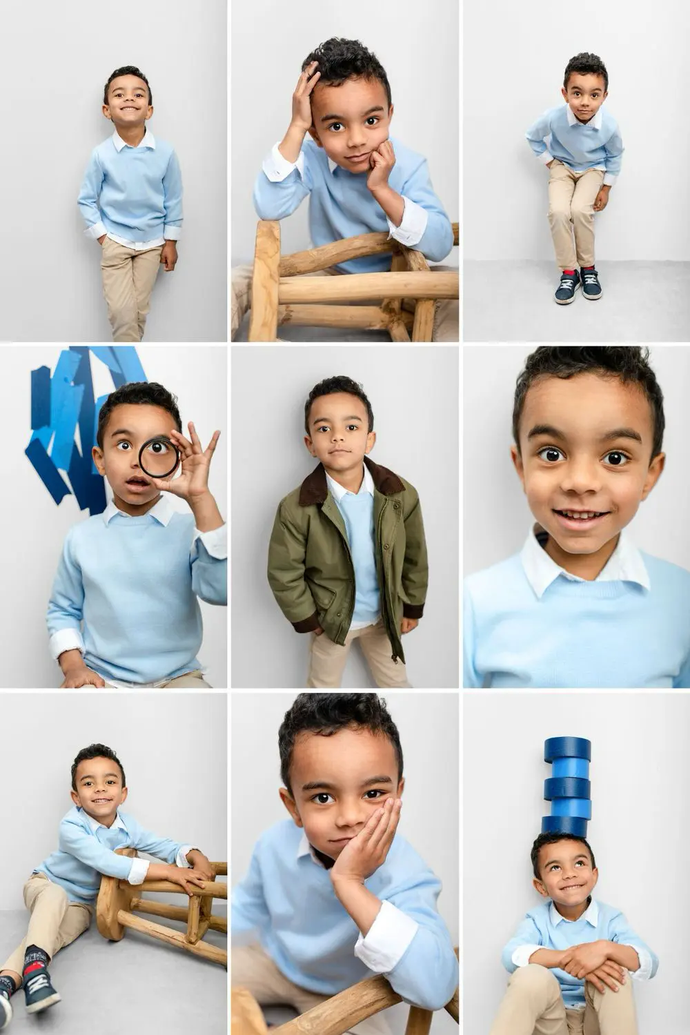 photo enfant en studio pour casting agence