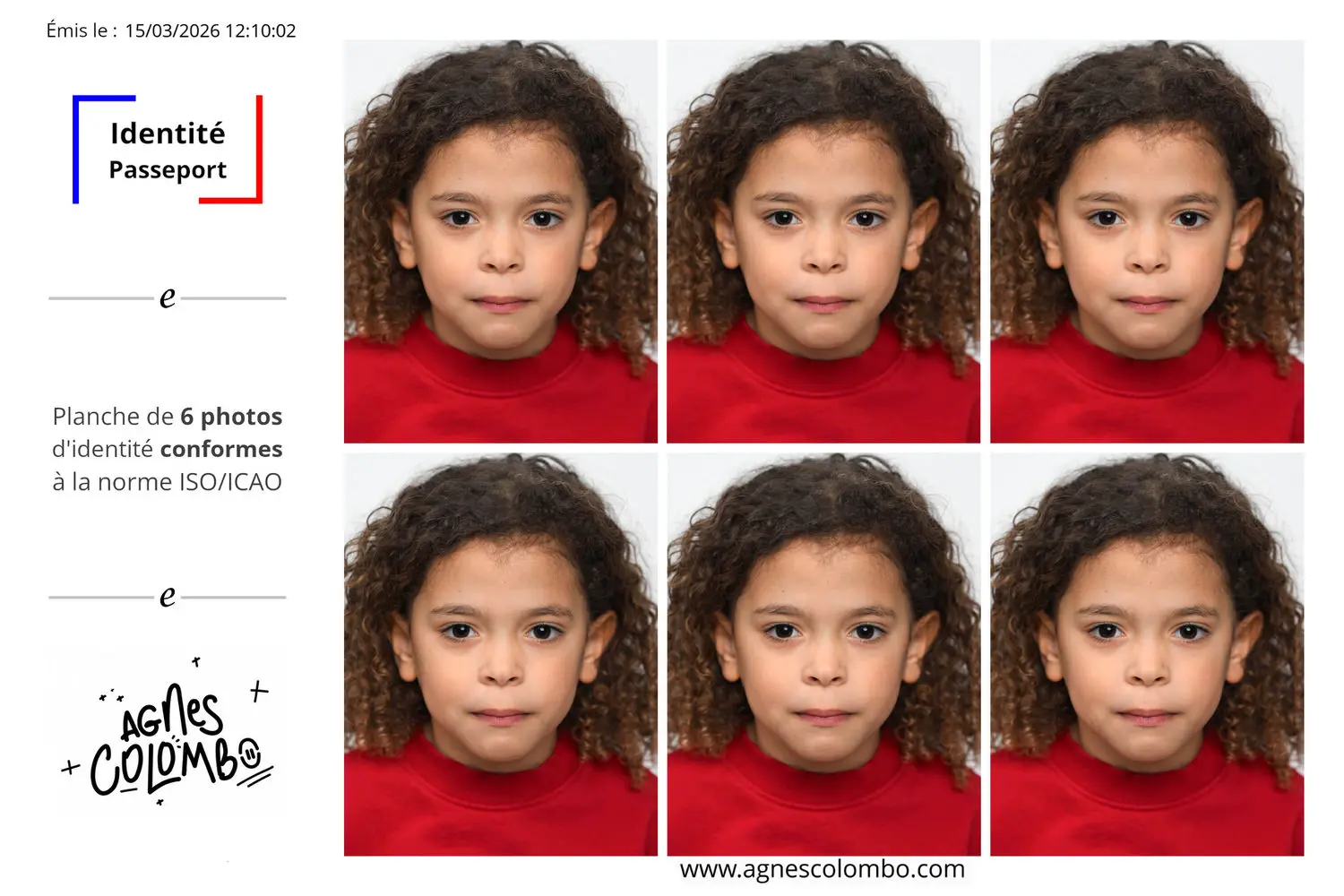 photo d'identité enfant et adolescent à puteaux suresnes